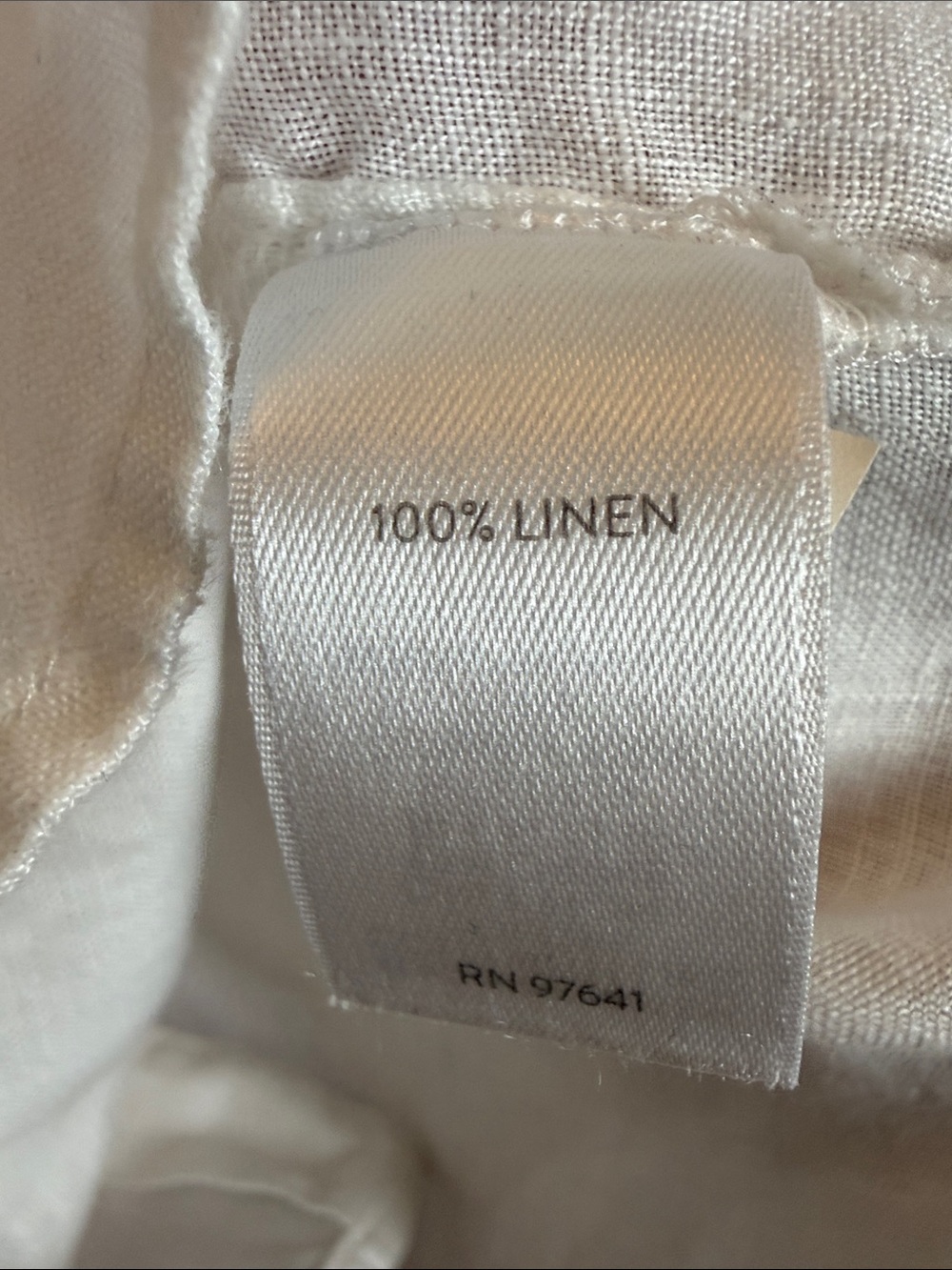 J. Jill White Love Linen Button-Up Long Sleeve Shirt | Size M - Picture 6 of 9